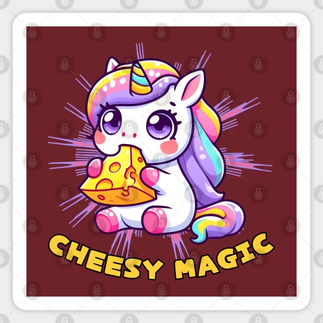 Cheese unicorn Sticker by Japanese Fever